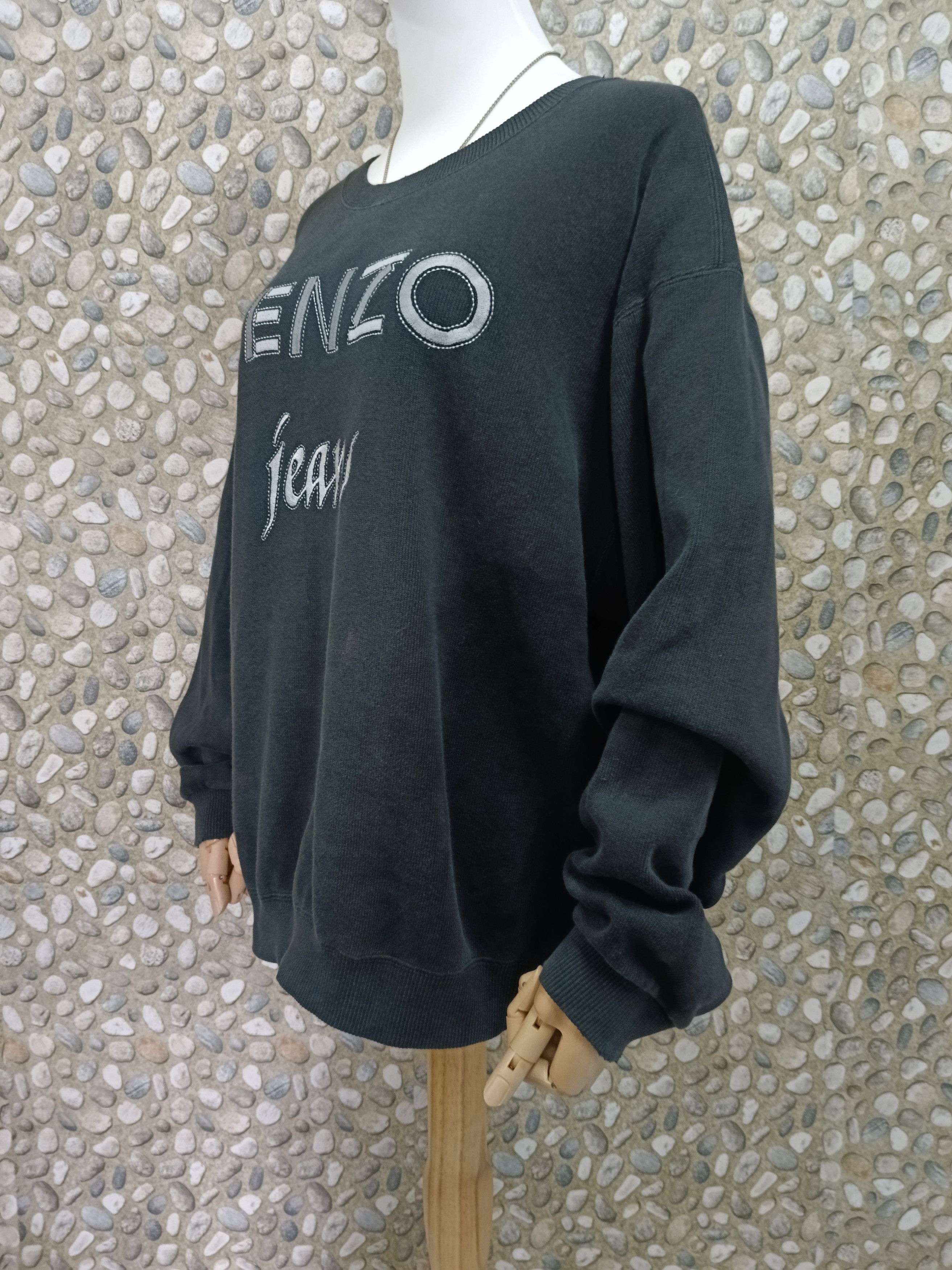 Kenzo DiSTRESSED KENZO JEAN SPELLOUT SWEAT Size US M / EU 48-50 / 2 - 3 Thumbnail