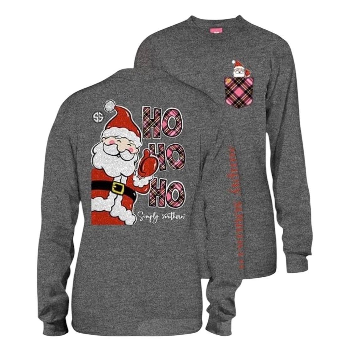 & Other Stories × Other Simply Southern Womens Long Sleeve T-Shirt Santa Christmas M Size M / US 6-8 / IT 42-44 - 1 Thumbnail