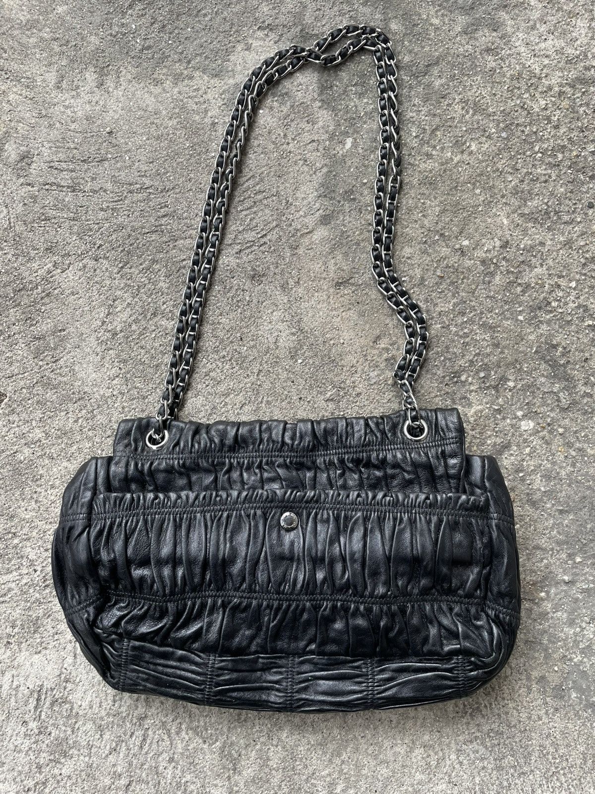 Prada Nappa Gaufre Leather Chain Flap Bag Size ONE SIZE - 3 Thumbnail