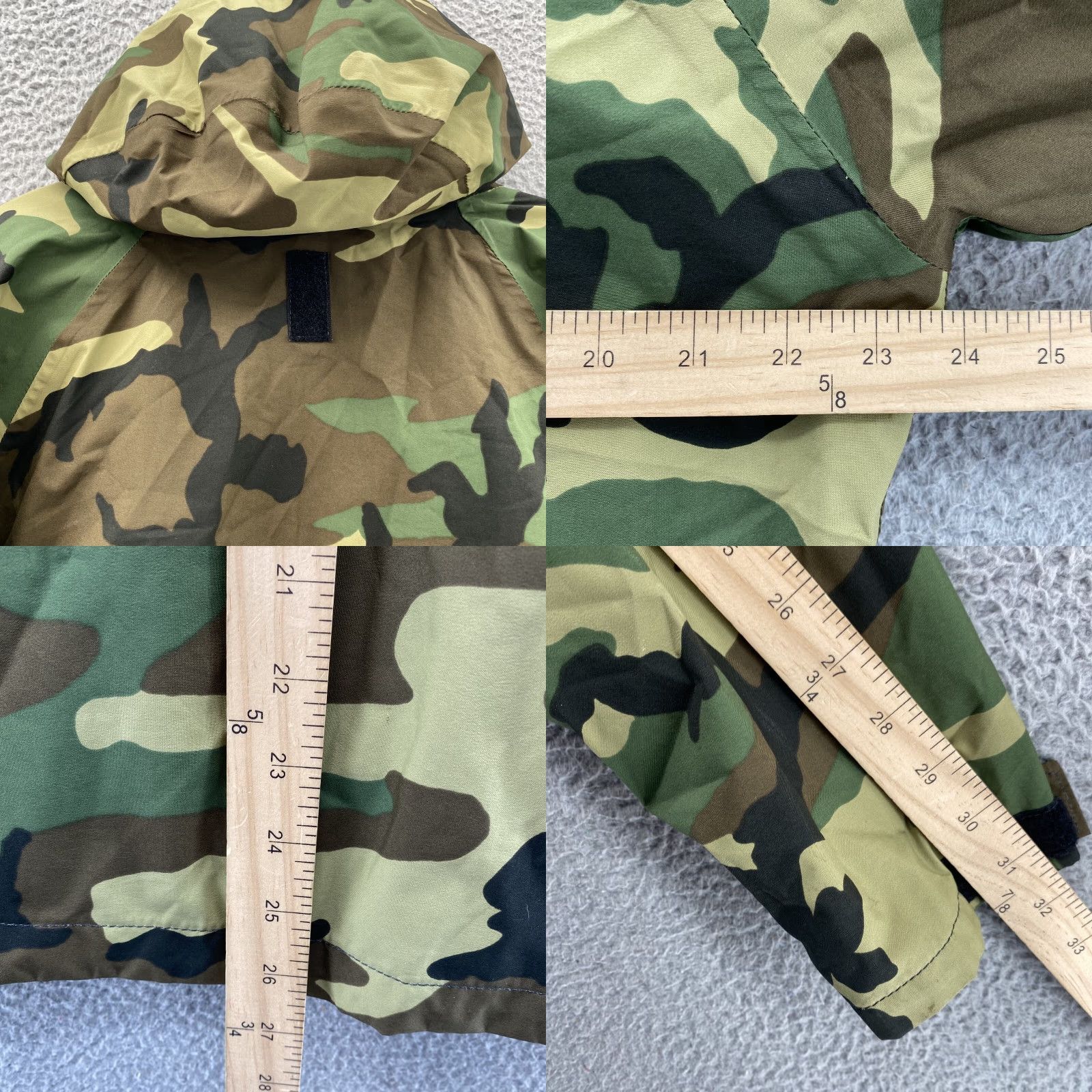 Vintage Military Air Force Jacket Mens Small Weather Field Camo Hunting Military Camping Shirt Size US S / EU 44-46 / 1 - 8 Thumbnail