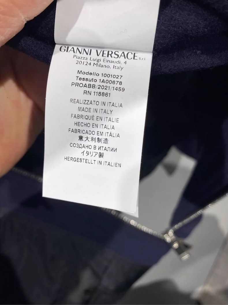 Versace Versace Wool nylon jacket coat Size L / US 10 / IT 46 - 4 Thumbnail