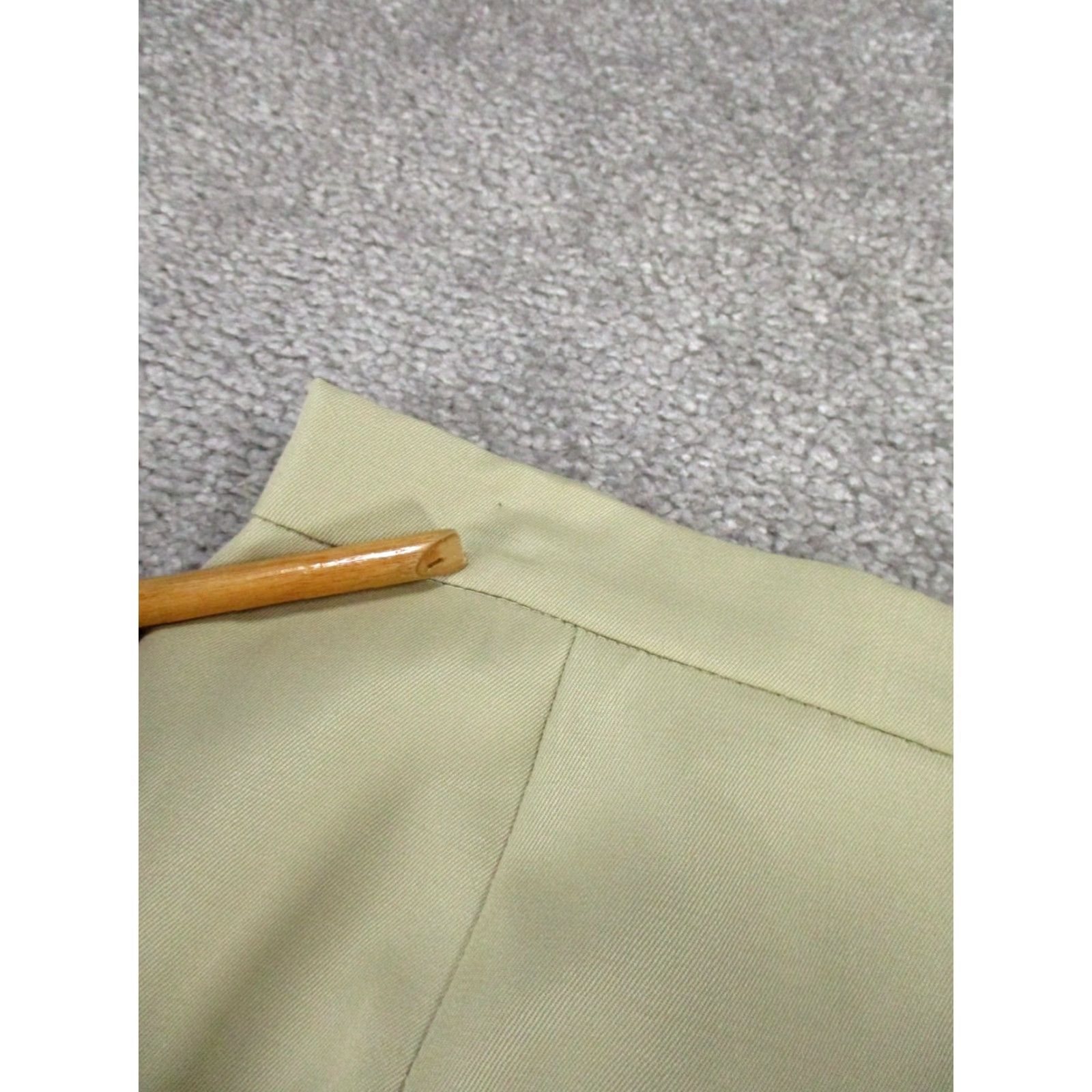 Escada VINTAGE Escada Wool Pencil Skirt Womens Size 12 Beige Business Casual Knee Length Size 34" / US 12 / IT 48 - 3 Thumbnail