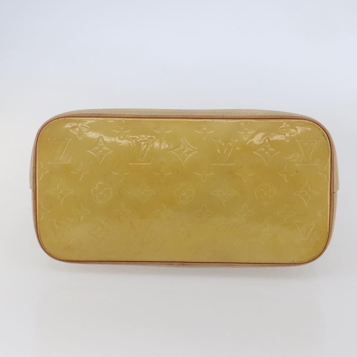 Louis Vuitton LOUIS VUITTON Monogram Vernis Houston Hand Bag Beige M91004 Size ONE SIZE - 9 Thumbnail