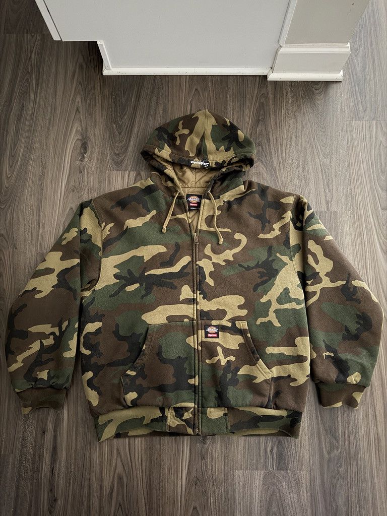 Dickies × Supreme Supreme x Dickies Quilted Lined Zip Up Sweatshirt (FW25) Size US M / EU 48-50 / 2 - 1 Thumbnail