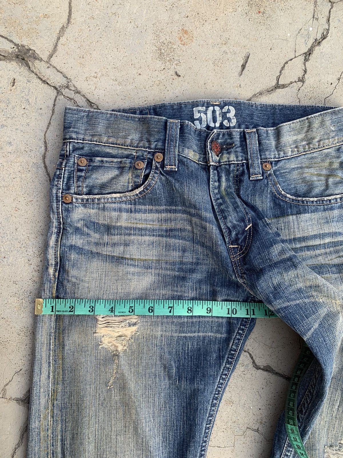 Edwin Heavy Distressed Edwin 503 jeans. Size US 32 / EU 48 - 5 Thumbnail