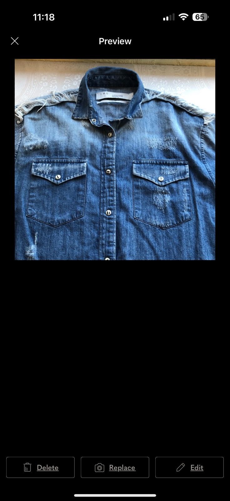 Iro IRO Experience Denim Button-Down Shirt Men’s Size 34 (US- S) Size US S / EU 44-46 / 1 - 14 Thumbnail