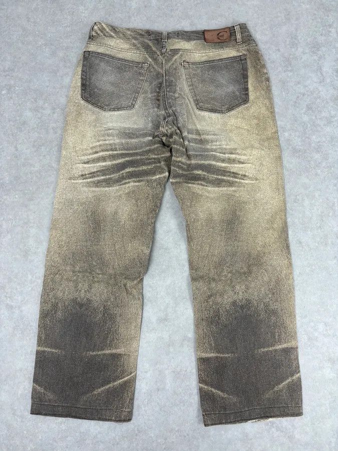 Just Cavalli SS2004 Cavalli Taupe Sand Vitality Overprint Pants Size US 32 / EU 48 - 6 Thumbnail