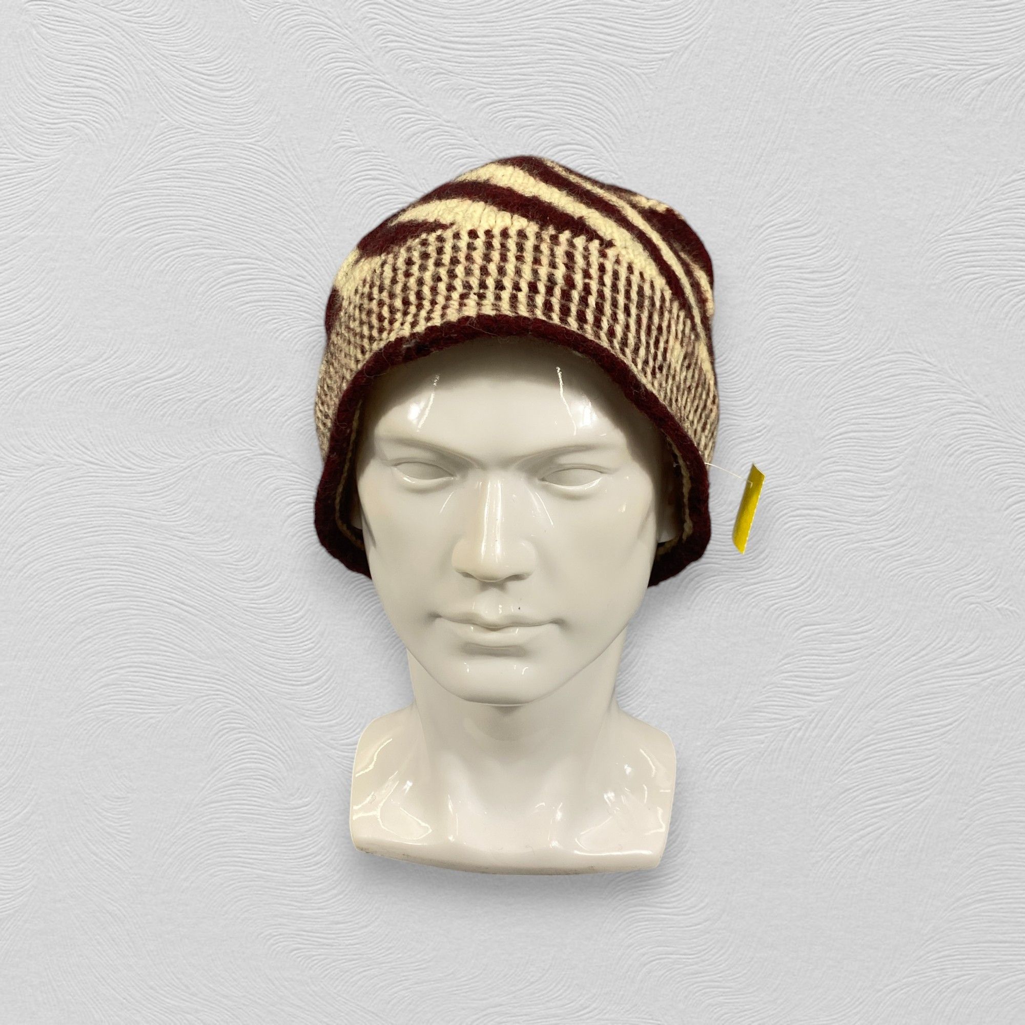 Japanese Brand Knitted Stripe Beanie Hats -BN870 Size ONE SIZE - 2 Thumbnail
