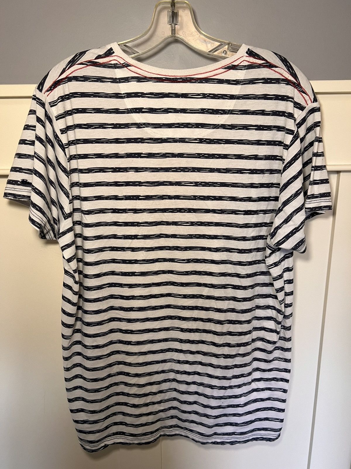 Ben Sherman Vintage Ben Sherman crest logo print striped T-shirt Size US XL / EU 56 / 4 - 2 Thumbnail