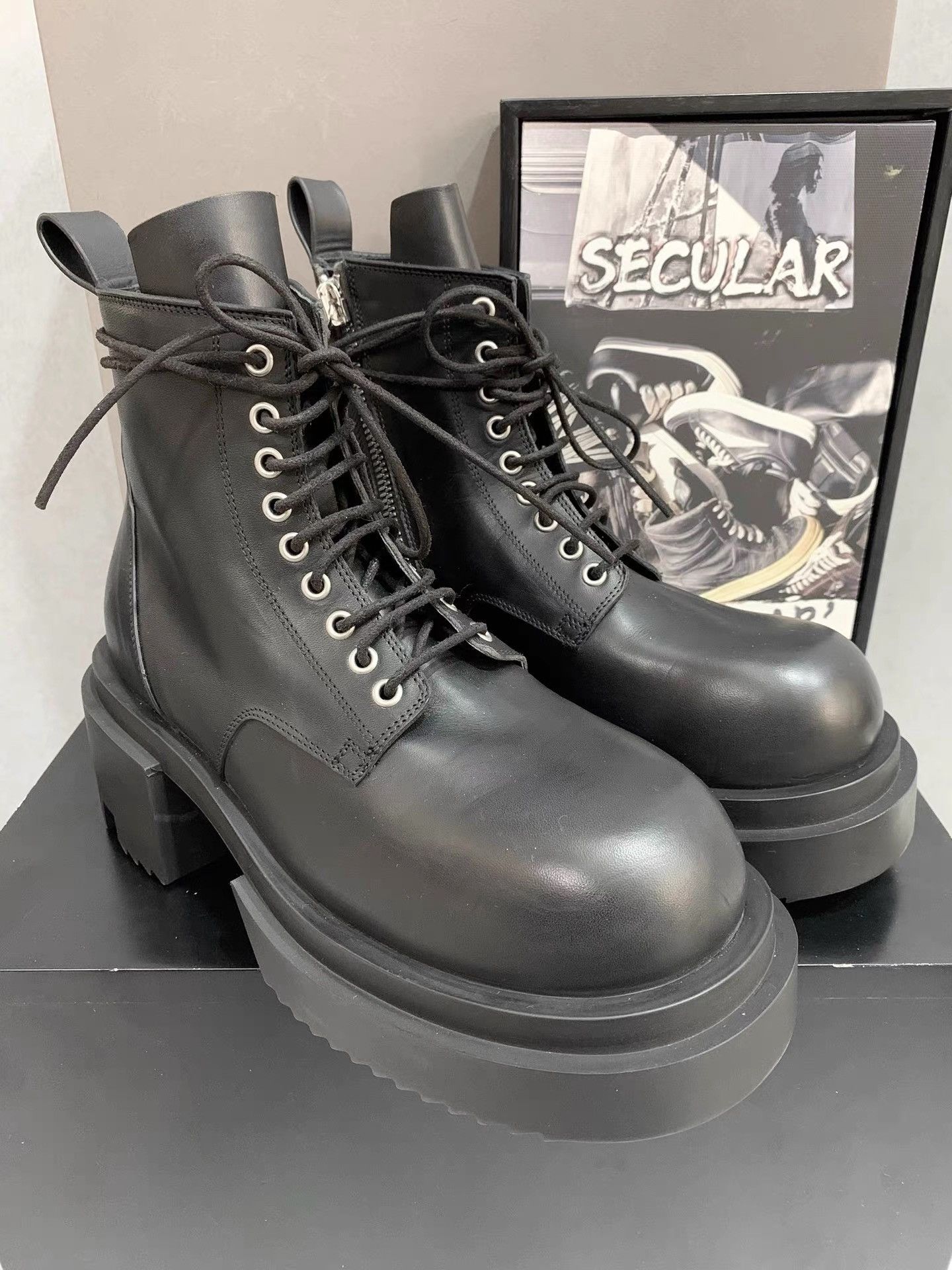 Rick Owens Rick Owens Bogun Runway Thick Sole Boots K34 Size US 6 / EU 39 - 2 Thumbnail
