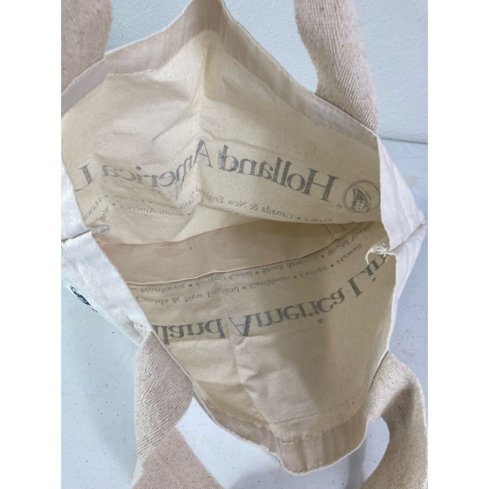 Other Vintage Tote Bag Holland America Travel Line Carry Adult Size ONE SIZE - 3 Thumbnail