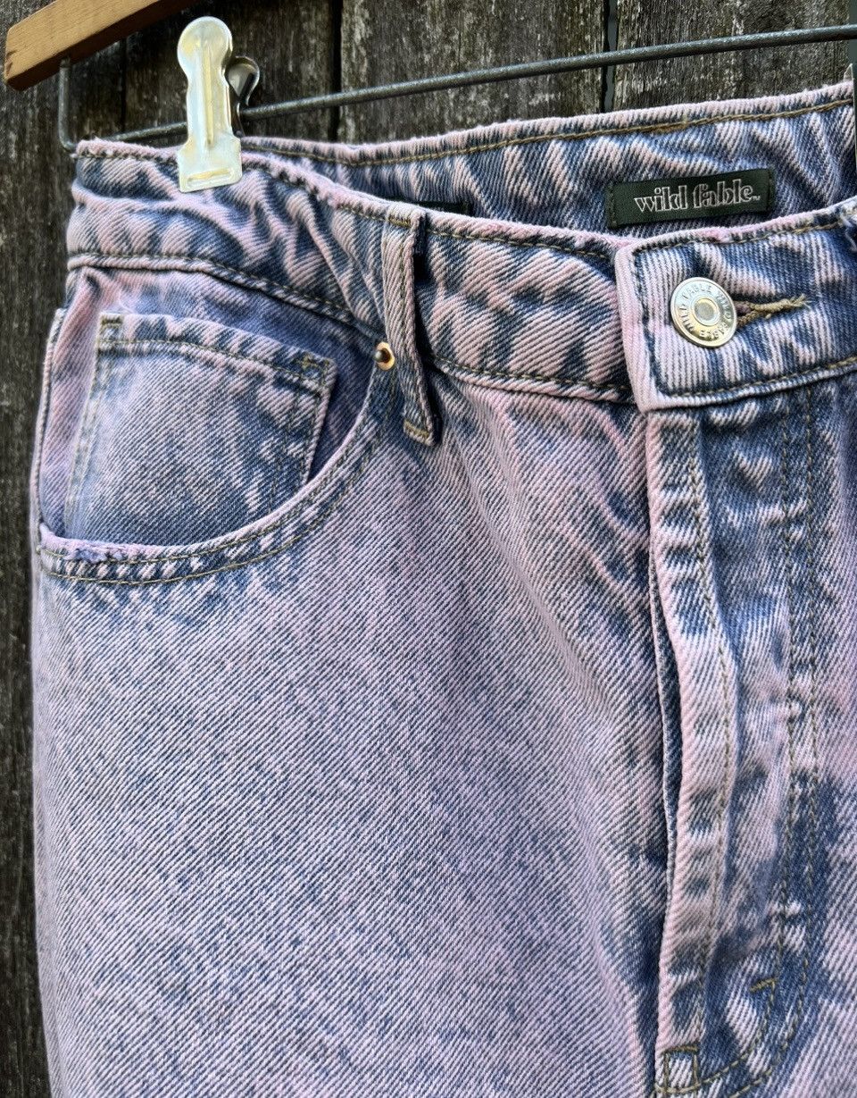 Other ThrowBack High Rise Bermuda Pink Acid Wash Denim Shorts 4 Size 27" / US 4 / IT 40 - 5 Thumbnail