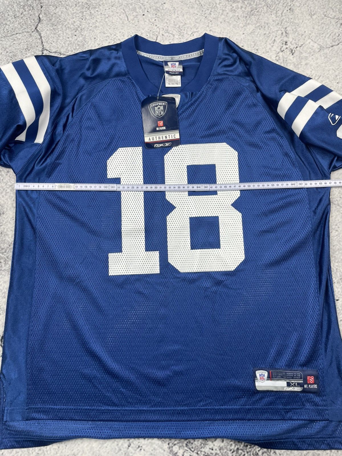 Reebok Vintage Reebok XL Colts #18 Peyton Manning NFL Jersey Drip Size US XL / EU 56 / 4 - 9 Thumbnail