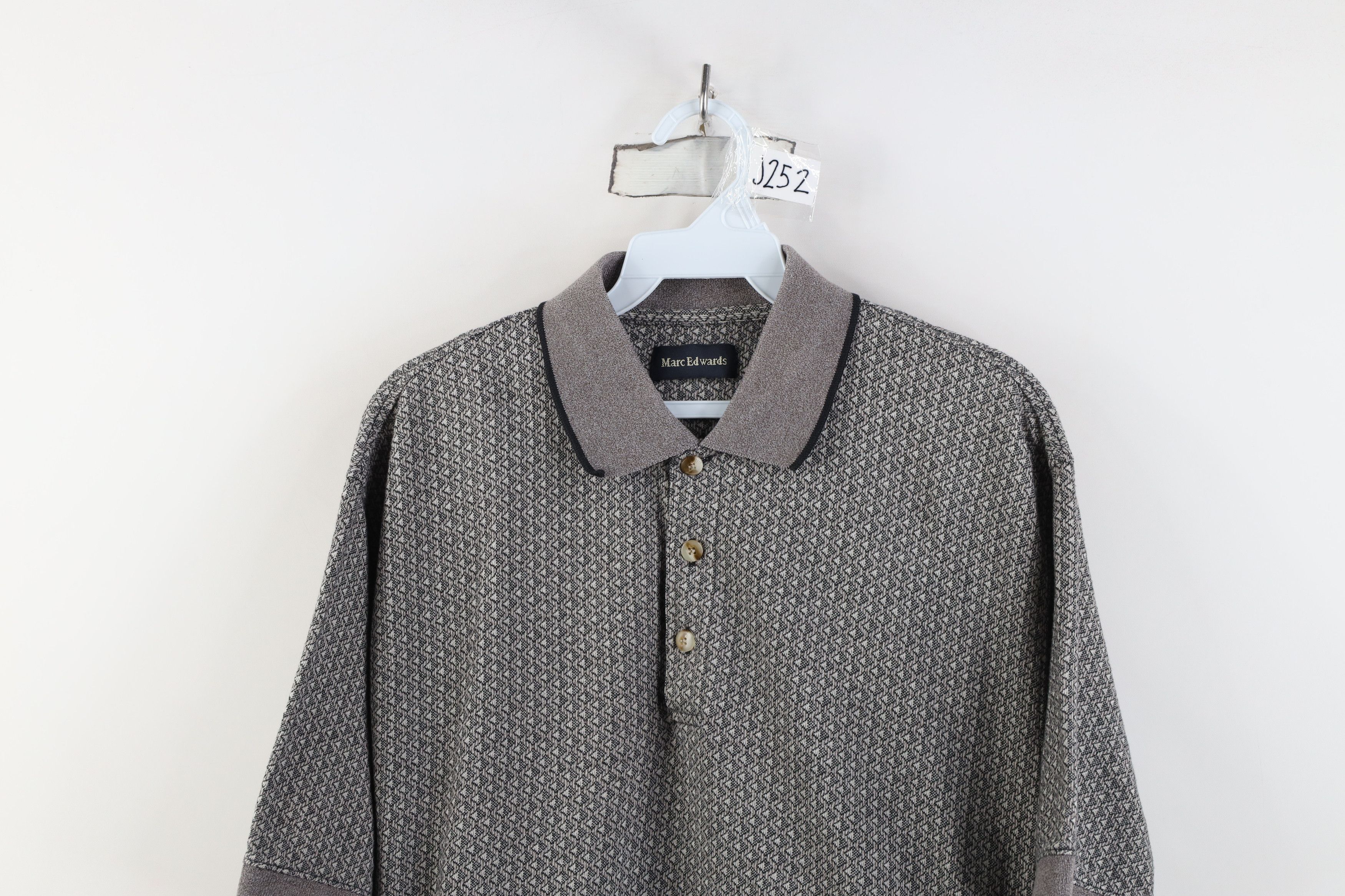 Vintage Vintage 90s Streetwear Knit Collared Golf Polo Shirt Gray Size US M / EU 48-50 / 2 - 2 Thumbnail