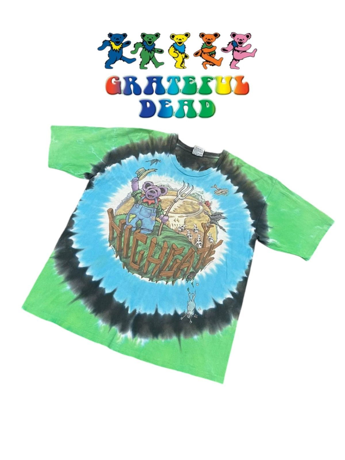 Grateful Dead × Liquid Blue × Vintage Grateful Dead 1995 Chris Pinkerton Highgate Destroy Tee Size US XL / EU 56 / 4 - 7 Thumbnail