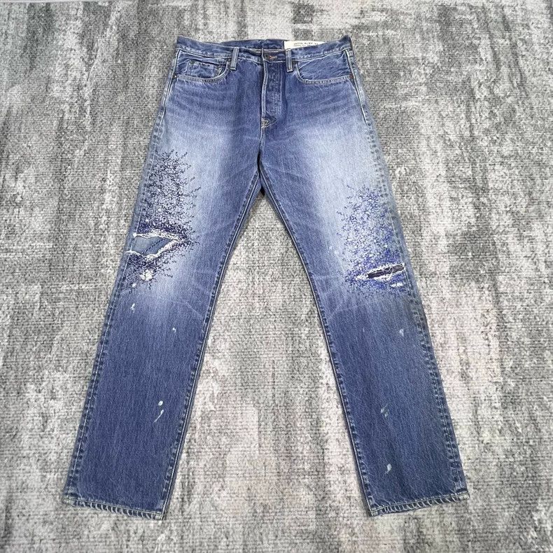 Kapital Kapital Embroidered Patch Denim Pants Size 34 Size US 34 / EU 50 - 1 Thumbnail