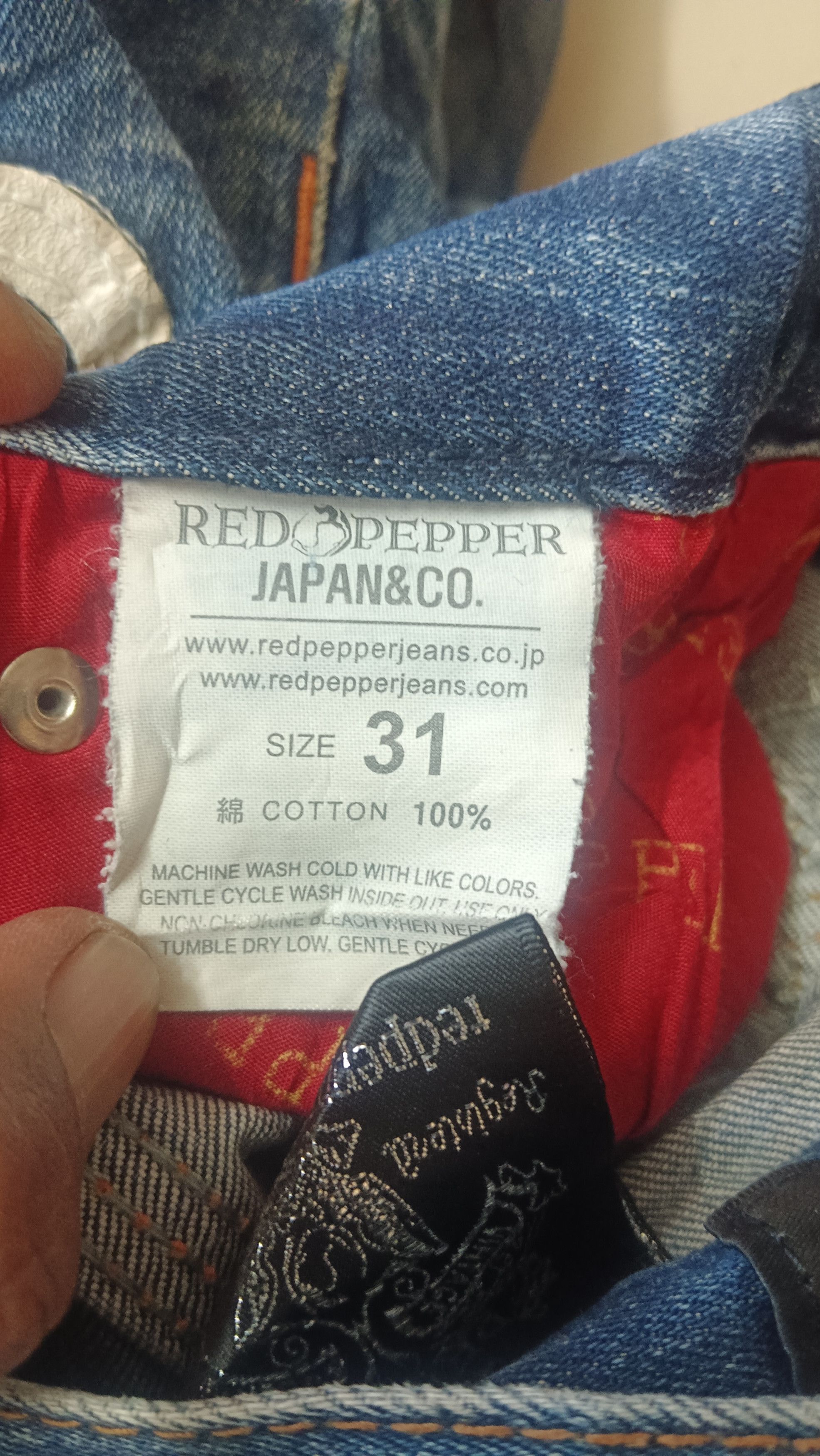 Ed Hardy × Japanese Brand Redpepper Jeans embossed Ed Hardy Size US 31 - 11 Thumbnail