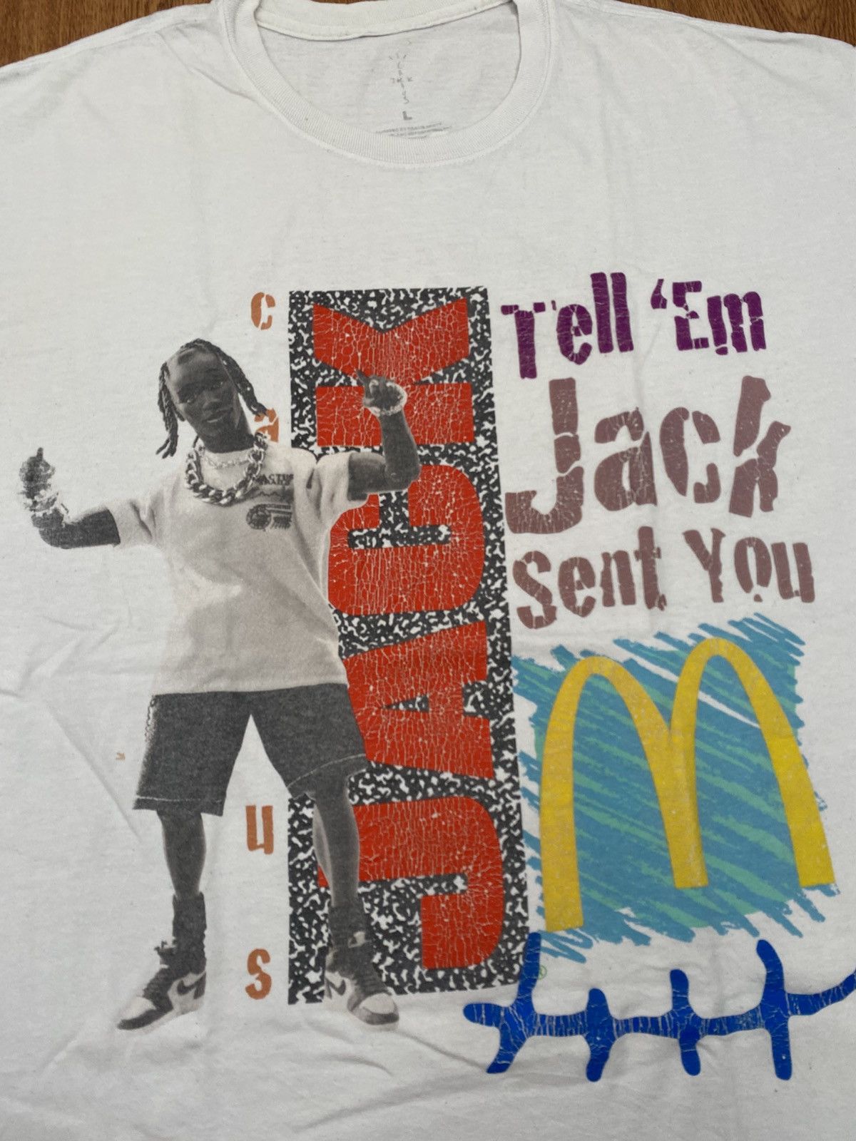 Travis Scott Travis scott x McDonalds t-shirt Size US L / EU 52-54 / 3 - 3 Thumbnail