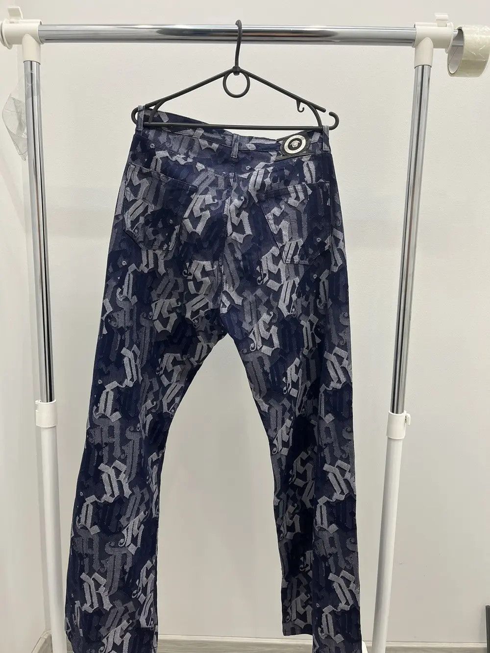 Versace Archive Versace Jeans Signature Multilogo Denim Flare Jeans Size US 33 - 2 Thumbnail