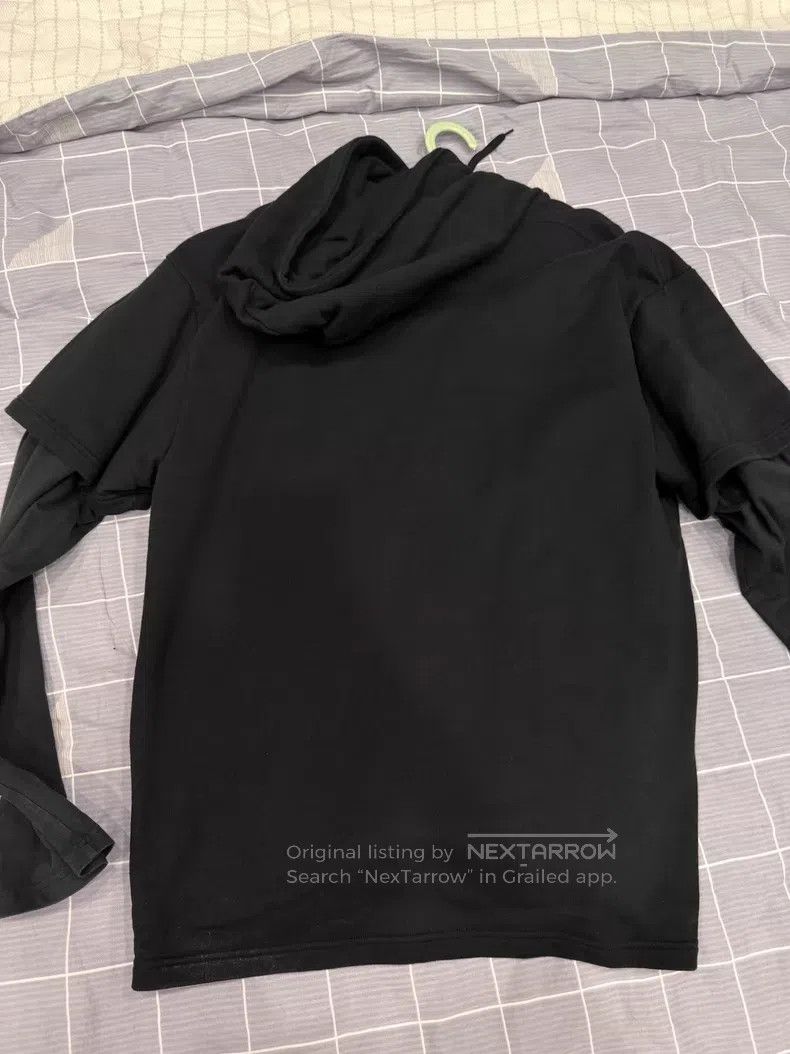 Vetements VETEMENTS Black Fake Two-Piece Hooded Sweatshirt Size US S / EU 44-46 / 1 - 4 Thumbnail