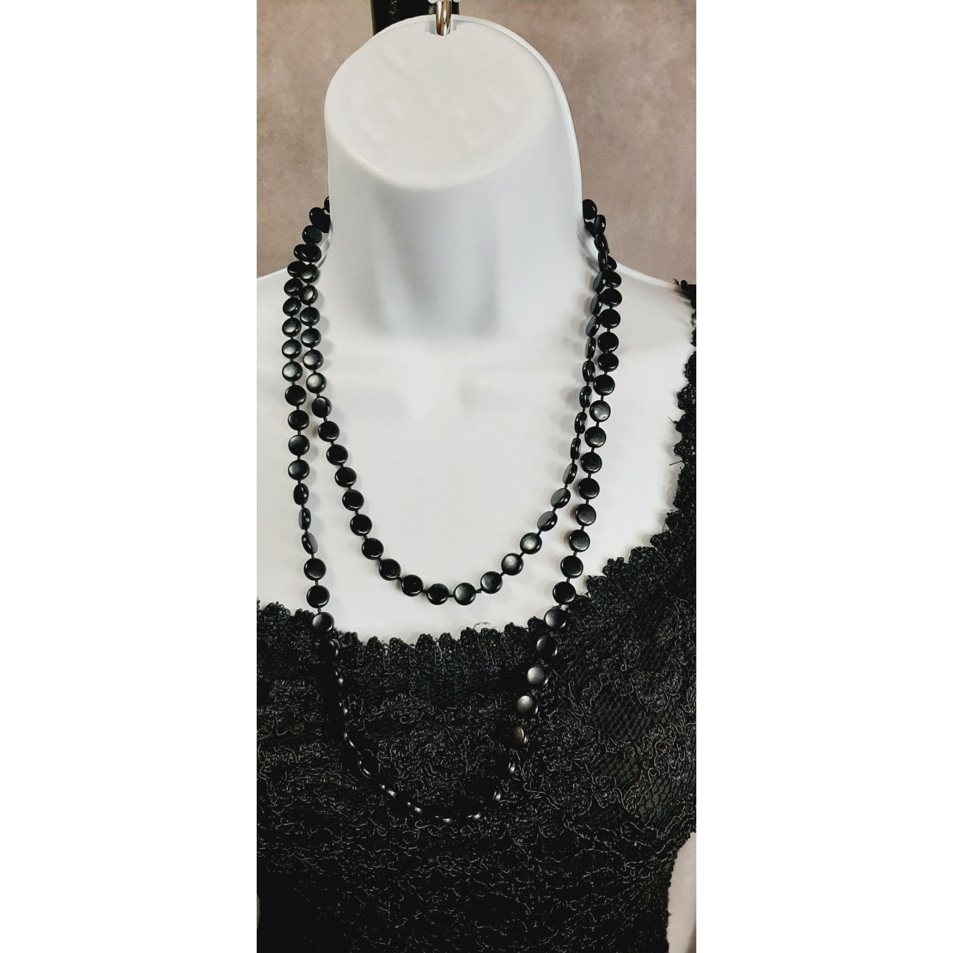 Other Casual Gothic Black Extra Long Necklace Size ONE SIZE - 2 Thumbnail