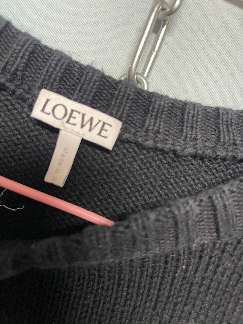 Loewe LOEWE Crocheted sweater with woolen logo Size S / US 4 / IT 40 - 2 Thumbnail