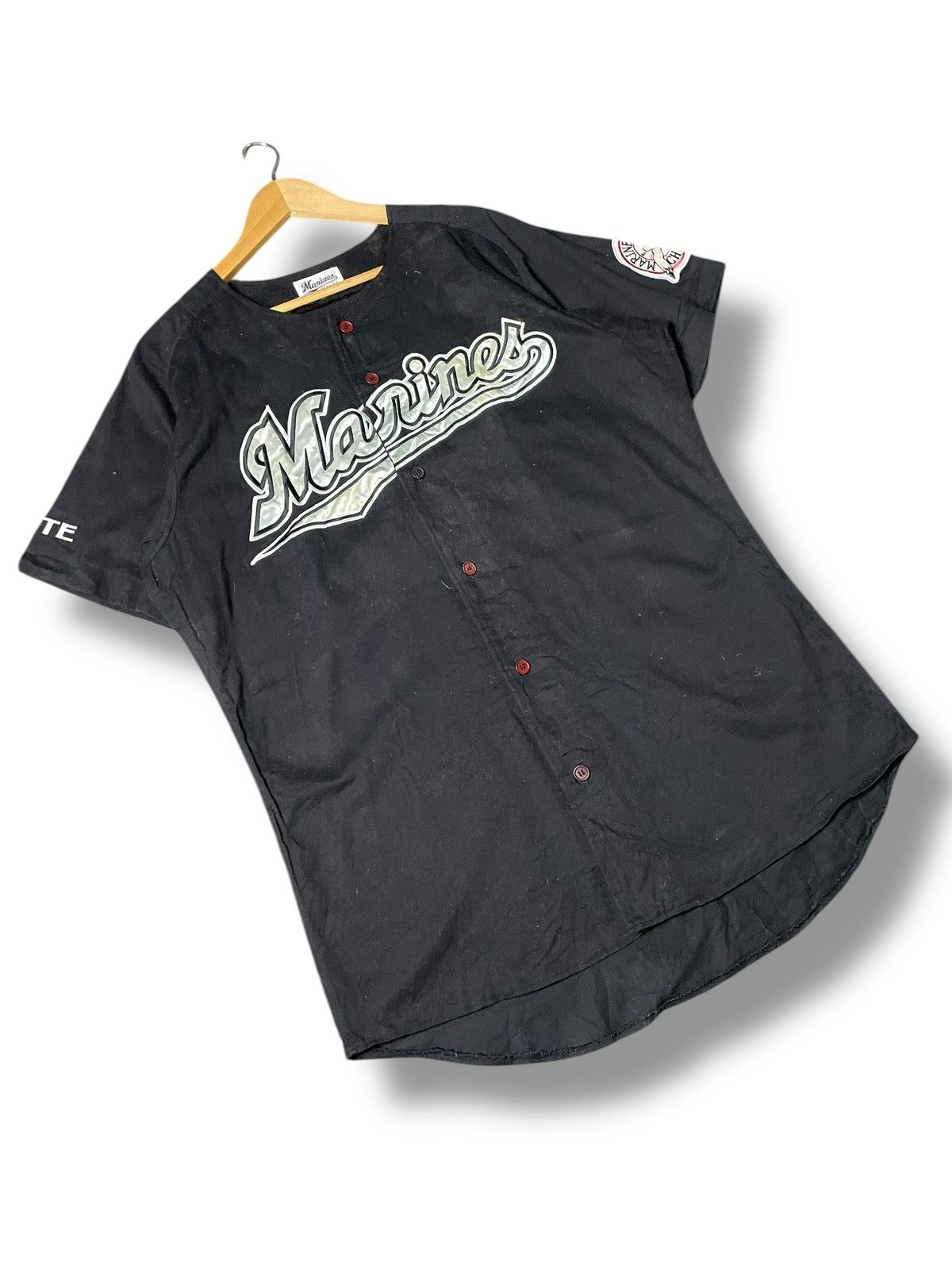 Vintage Chiba Lotte Baseball Cotton Jersey (65)