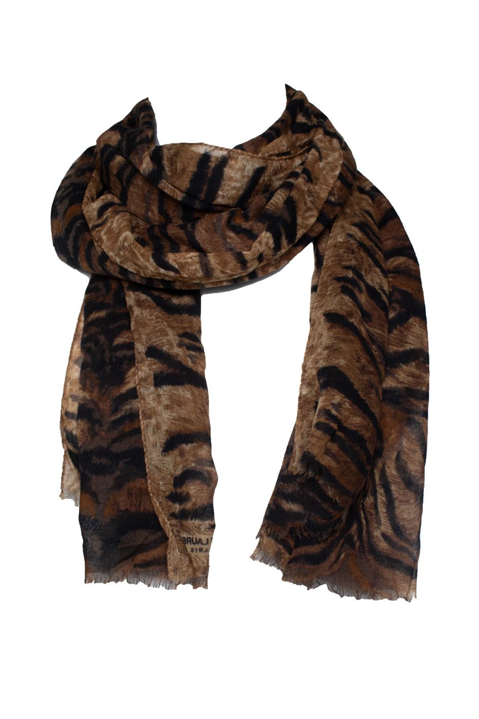 Saint Laurent Paris Saint Laurent, Tiger printed scarf Size ONE SIZE - 1 Thumbnail