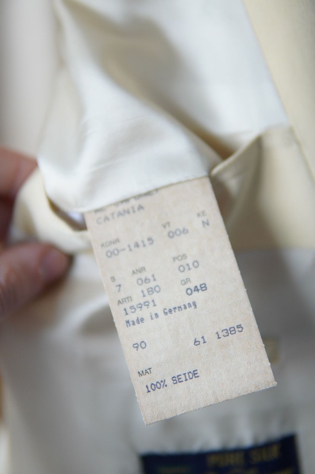 Hugo Boss Hugo Boss Beige Silk Double Breasted Blazer Size 48L - 13 Thumbnail