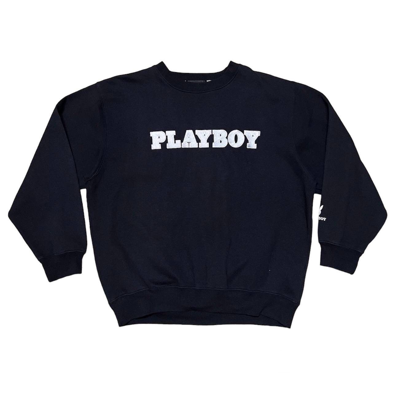 image of Playboy Big Logo Sweatshirt in Black, Men's (Size Large)