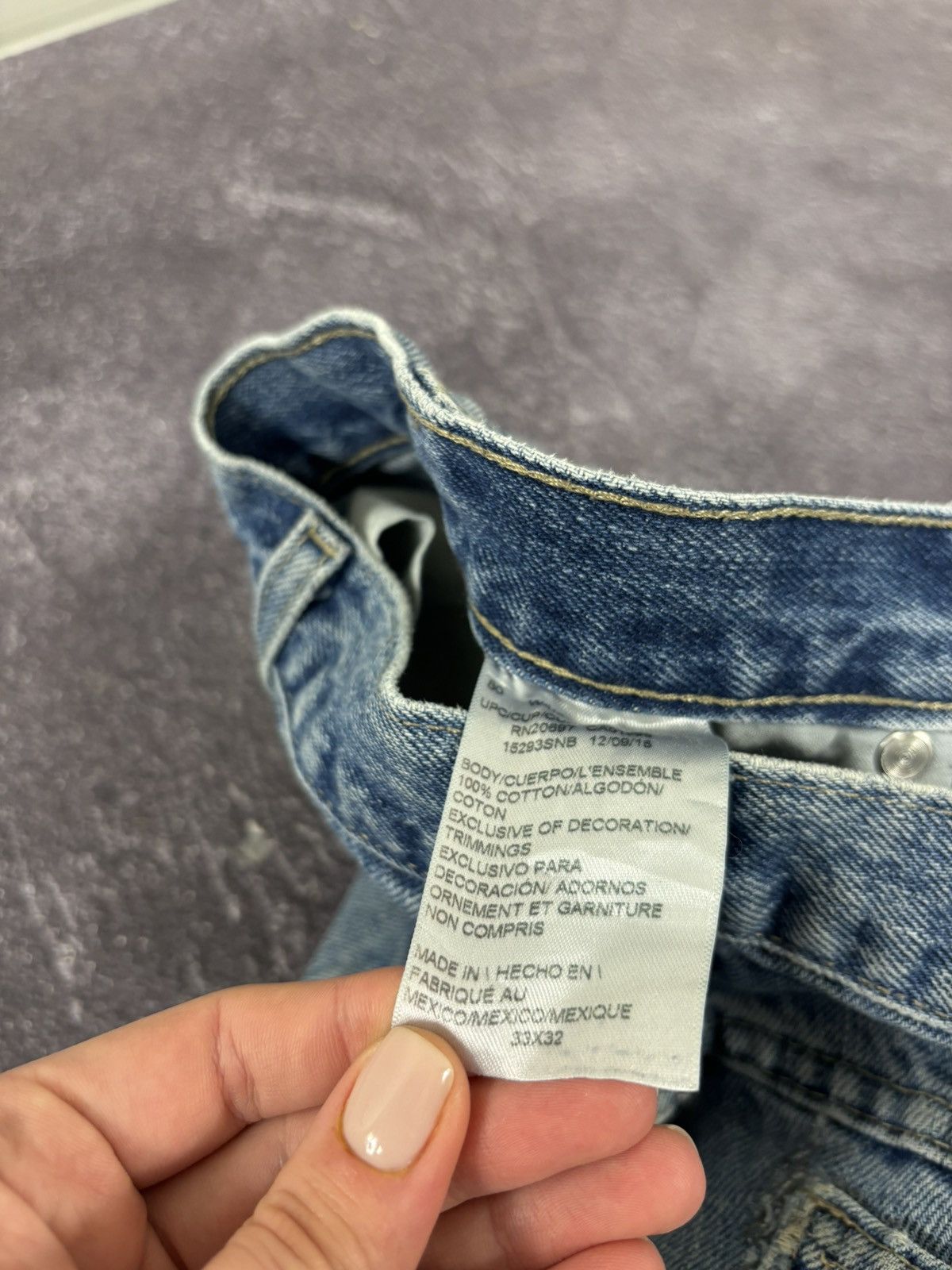 Dickies Vintage Dickies Double Knee USA Faded Denim Work Hype Jeans Size US 33 - 21 Thumbnail