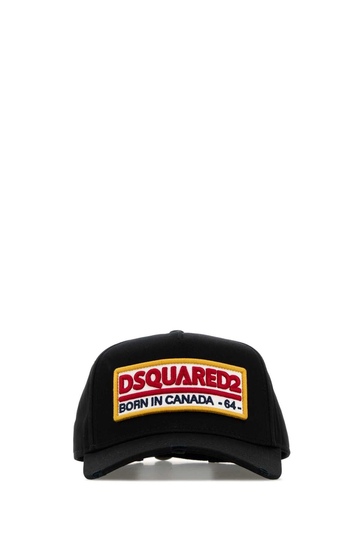 Dsquared2 Black Cotton Baseball Cap Size ONE SIZE - 1 Thumbnail