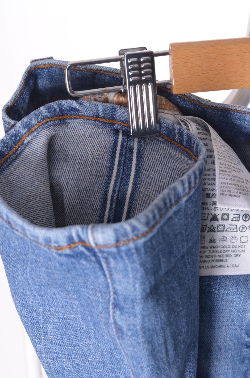 Levi's Levis Levi’s 30 lot 502 blue denim pant Jeans Size US 32 / EU 48 - 9 Thumbnail
