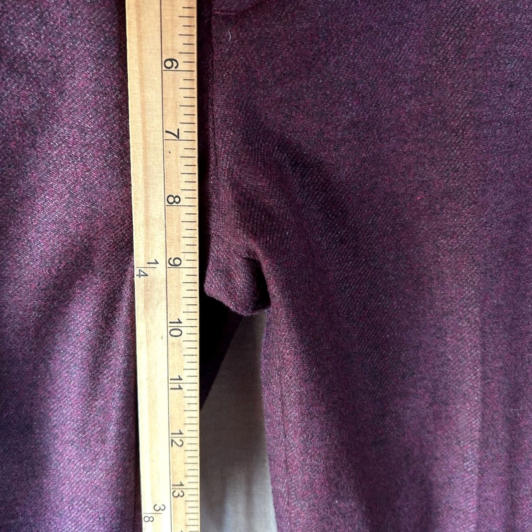 Banana Republic Banana Republic Ryan Nova Fides Italian Wool Blend Pants Purple 2P Short Size 26" / US 2 / IT 38 - 6 Thumbnail