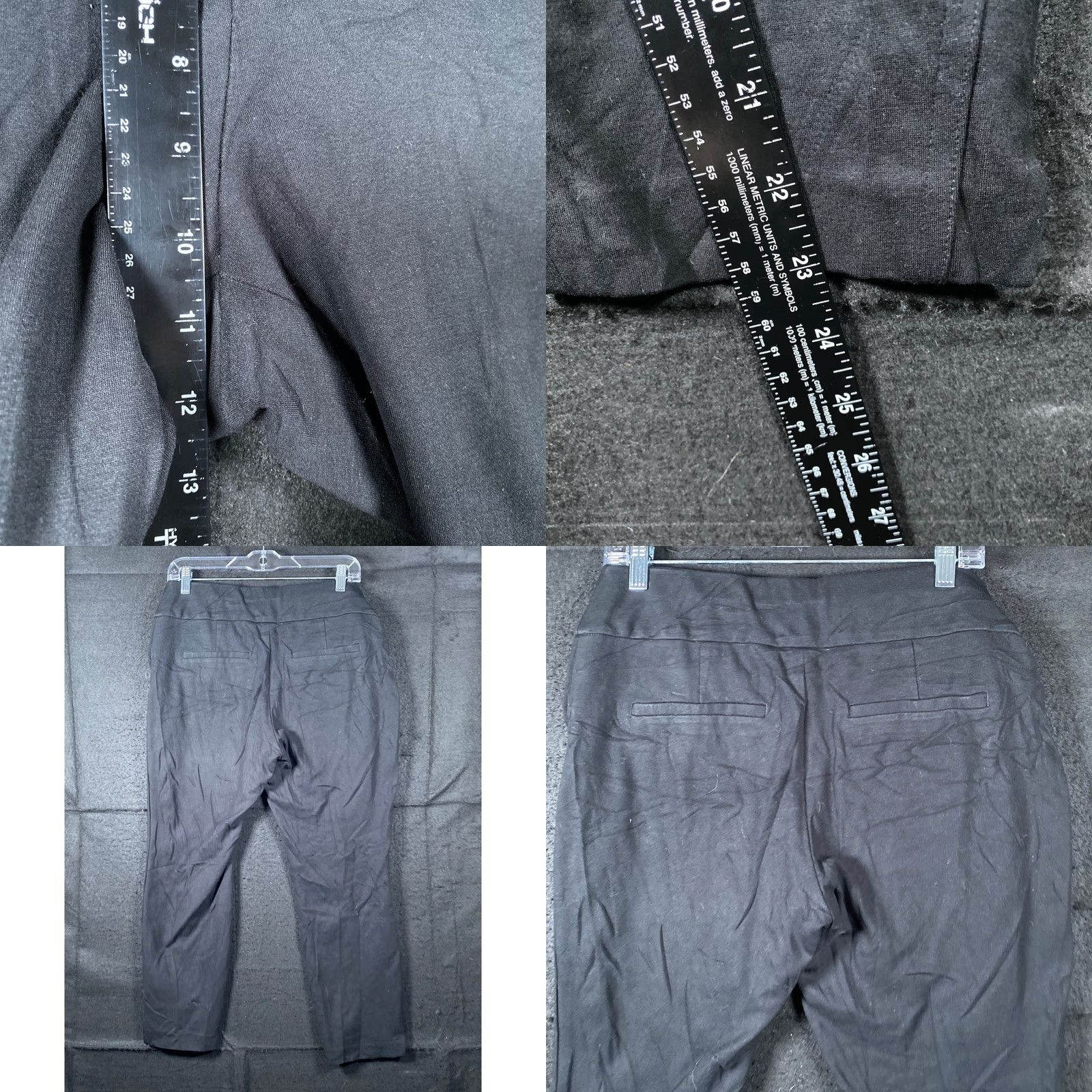 Express Express Womens Pants Black Pull On High Rise Skinny Ankle Stretch Large Size 36" / US 14 / IT 50 - 8 Thumbnail