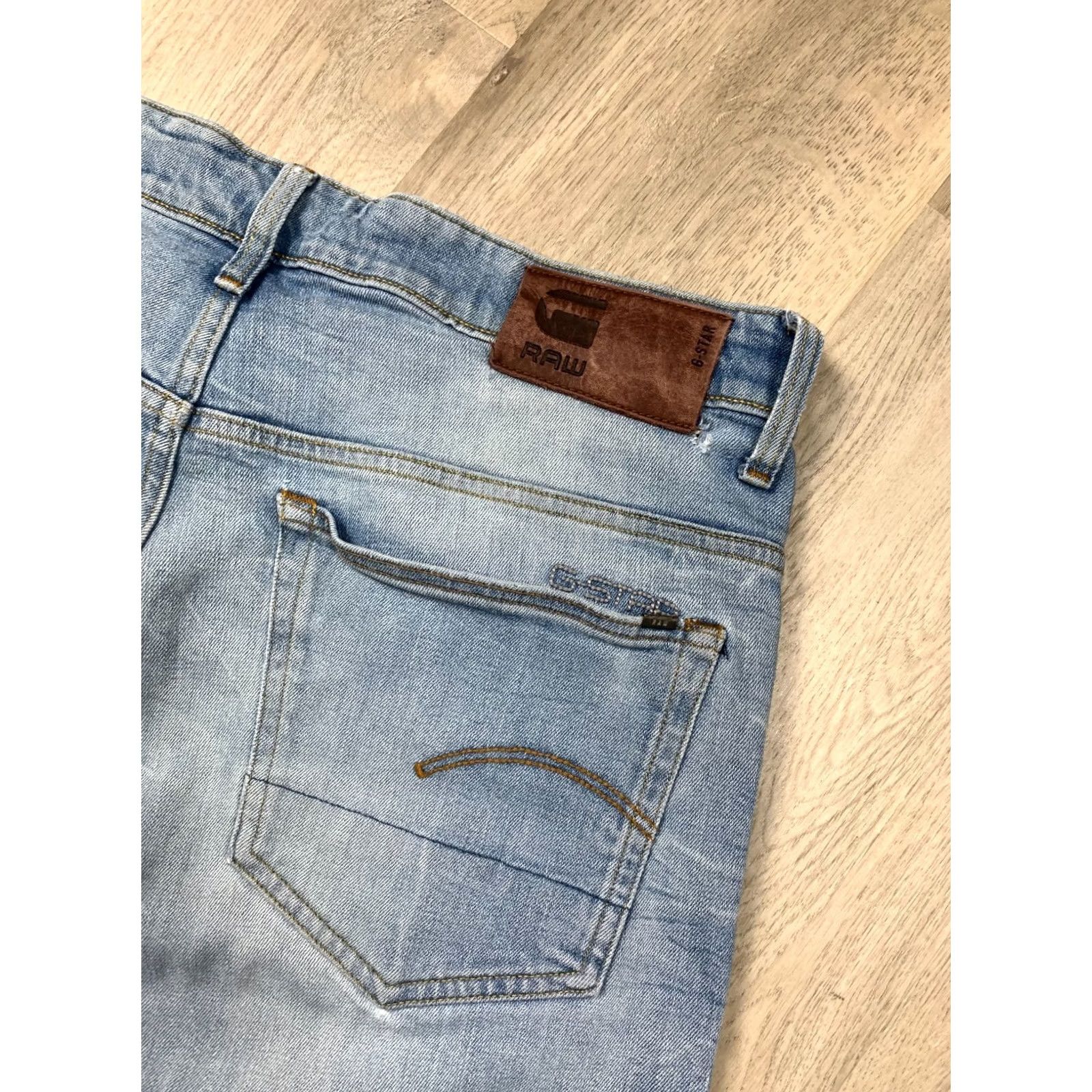 G-Star G Star Raw Vintage Jeans Denim Pants Mens Size 32 Blue 34 Inseam 86 cm 33 Waist Tapered Regular Fit 80s 90s Vintage Mens Jeans Size US 33 - 3 Thumbnail