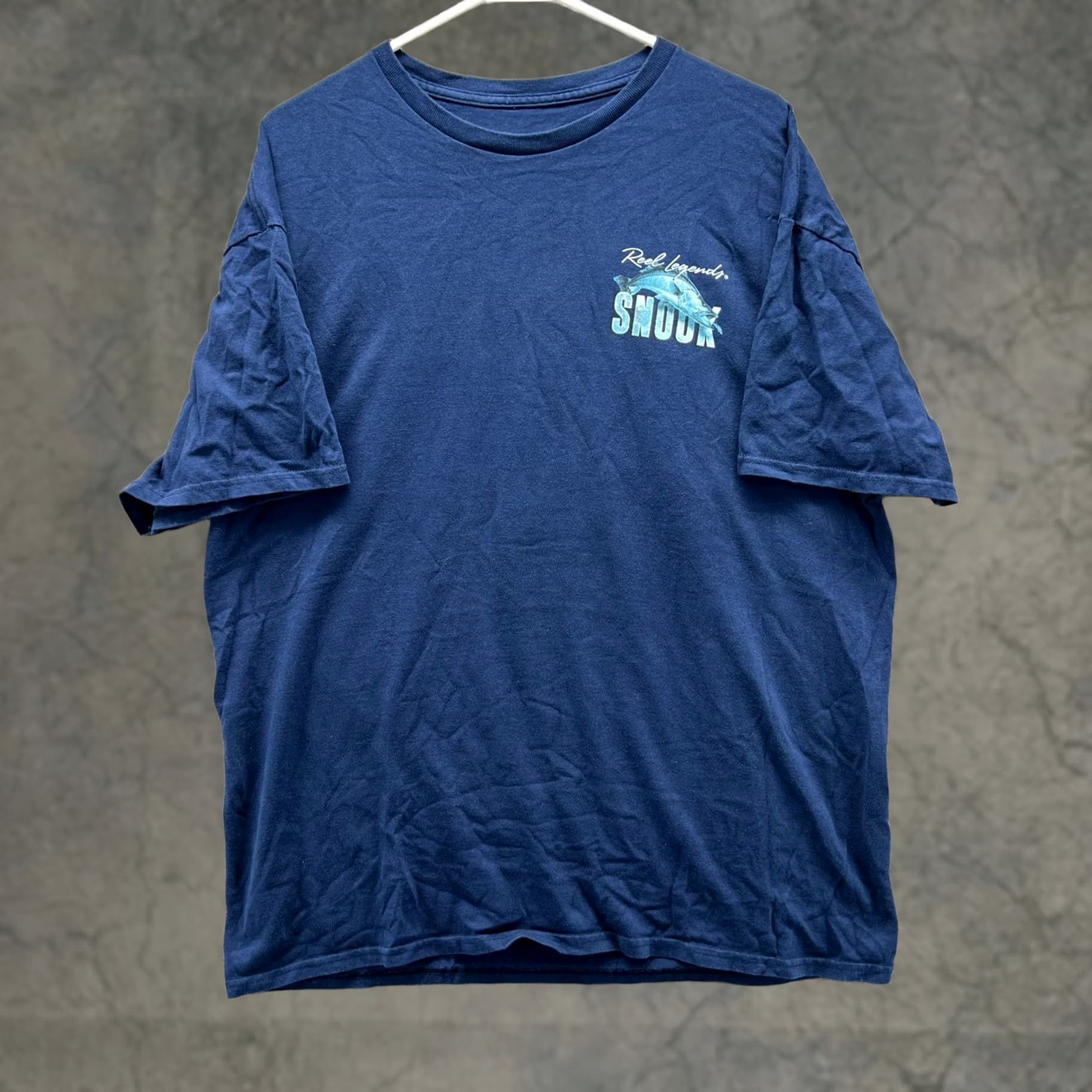 Vintage Reel Legends Shirt Mens XL Blue Navy Crewneck Tee VTG Bass Print Crew Neck Contact: Vintage Reel Legends Shirt Mens XL Blue Navy VTG Bass Print Logo Size US XL / EU 56 / 4 - 1 Thumbnail