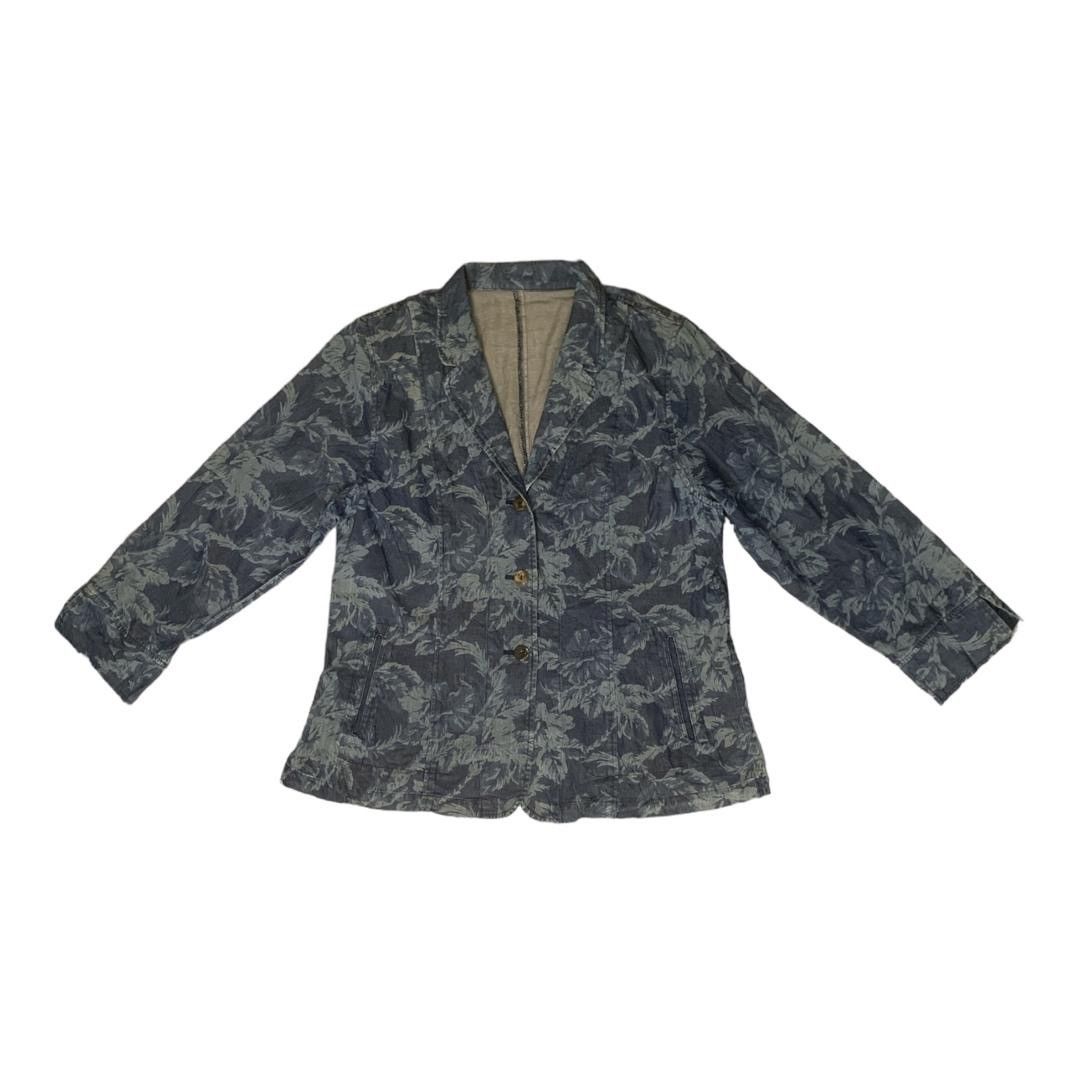 Vintage Vintage Floral Soft Denim Jackets Size M / US 6-8 / IT 42-44 - 1 Thumbnail