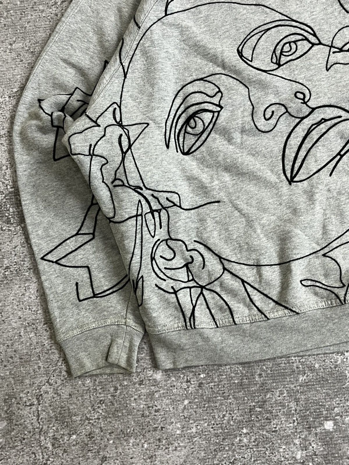 Jean Paul Gaultier Jean Paul Gaultier Face Floral Sweatshirt Size US M / EU 48-50 / 2 - 5 Thumbnail