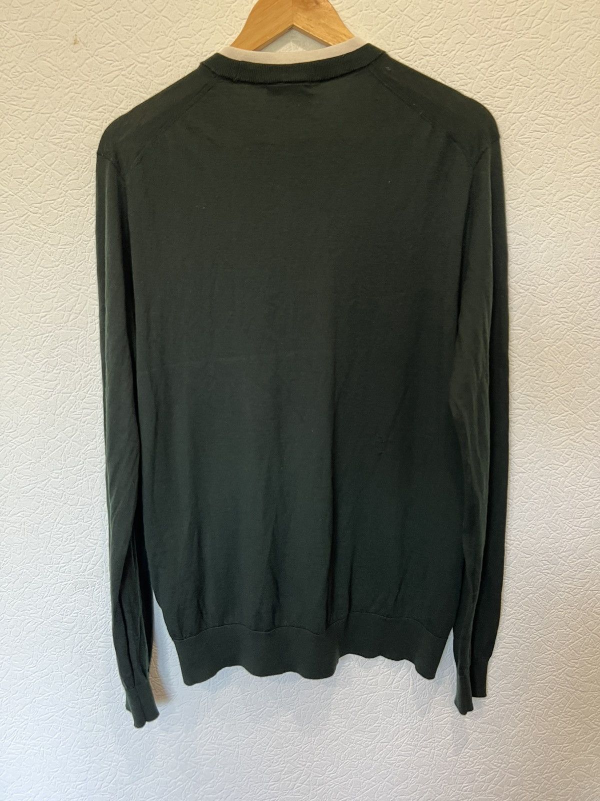 Emporio Armani Emporio Armani Sweater Viscose Green Soft Size US L / EU 52-54 / 3 - 6 Thumbnail