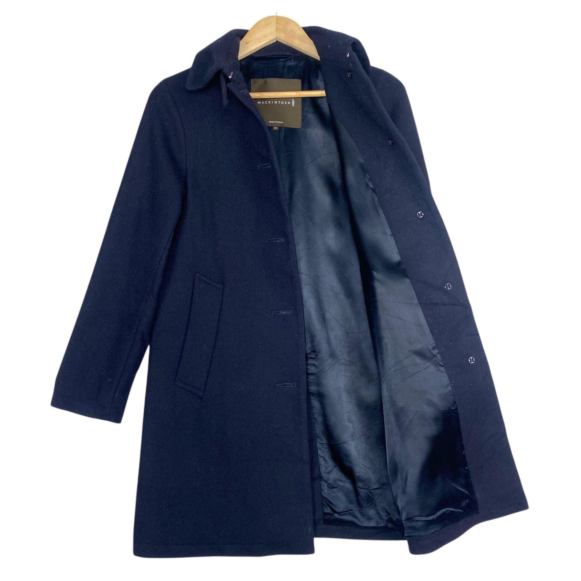 Mackintosh 💥MACKINTOSH BLACK PEACOAT WOOL JACKET Size XS / US 0-2 / IT 36-38 - 4 Thumbnail