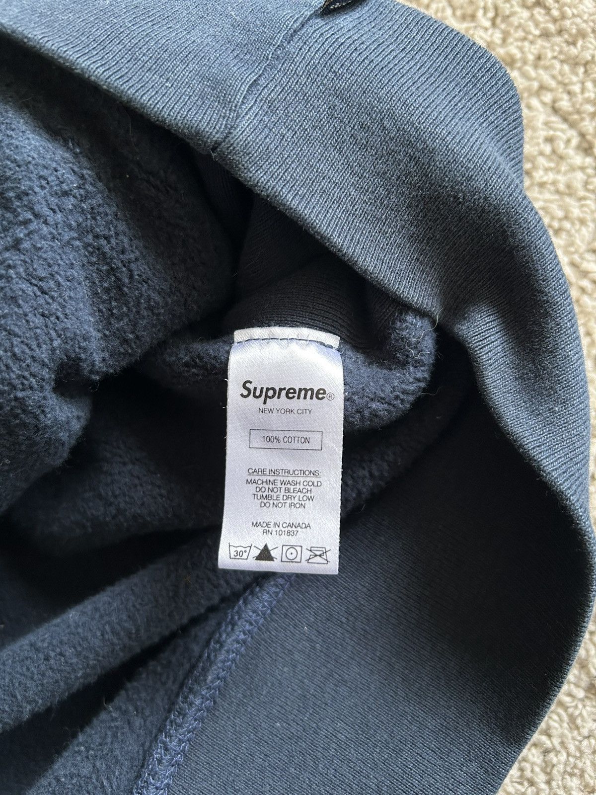 Supreme Supreme Bandana Box Logo Hoodie Navy Size Medium Size ONE SIZE - 19 Thumbnail