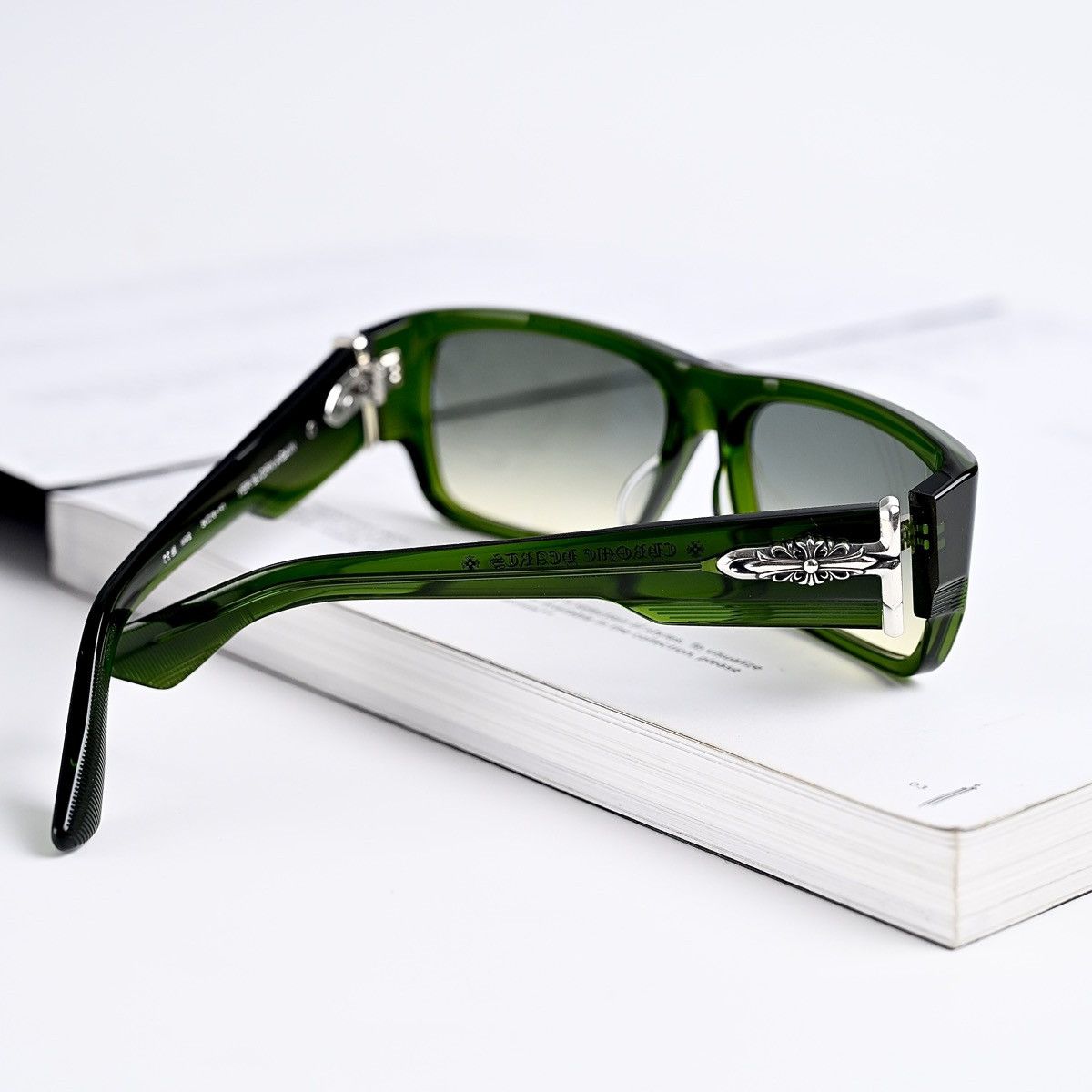 Chrome Hearts CHROME HEARTS YER BJORN AGAIN MOSS SUNGLASSES Size ONE SIZE - 13 Thumbnail