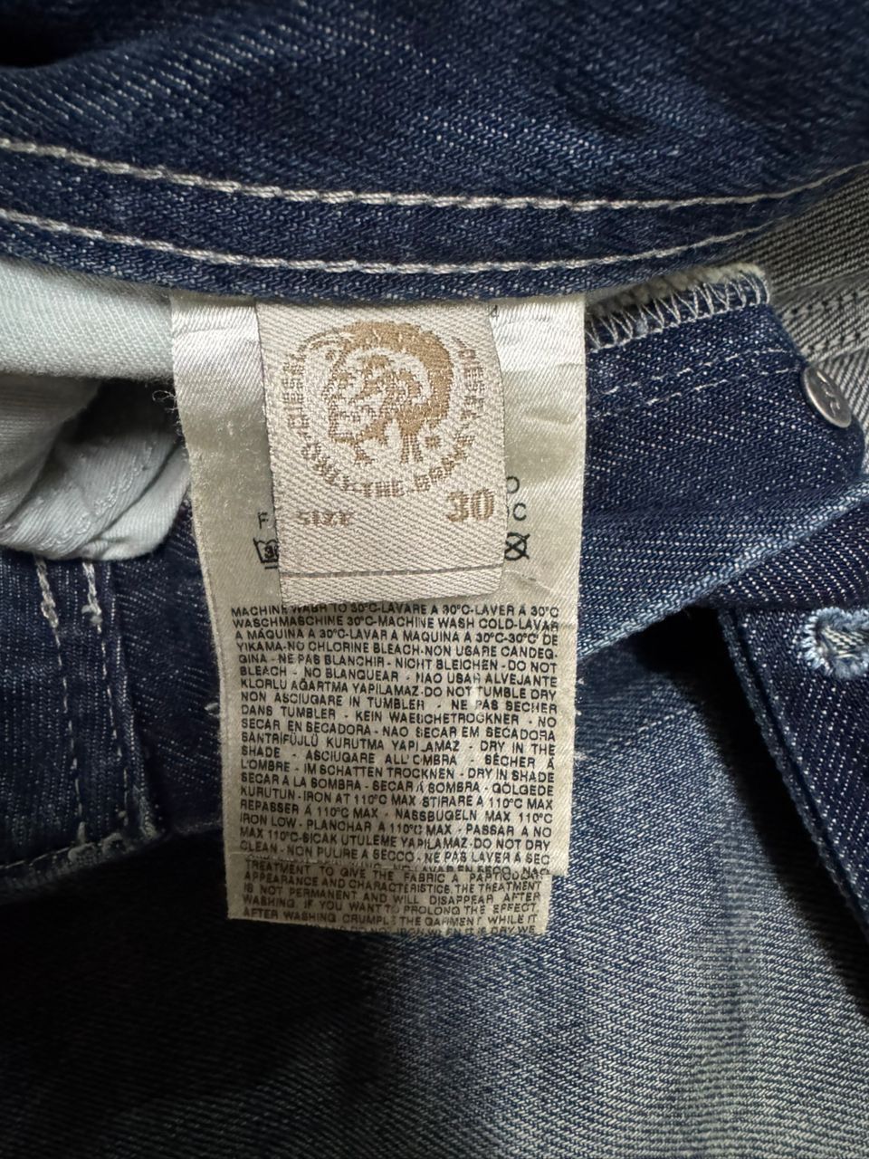 Diesel VINTAGE 00s DIESEL LARKEE-ZIP RUSTY MUD-PUNK DISTRESSING Size US 32 / EU 48 - 21 Thumbnail