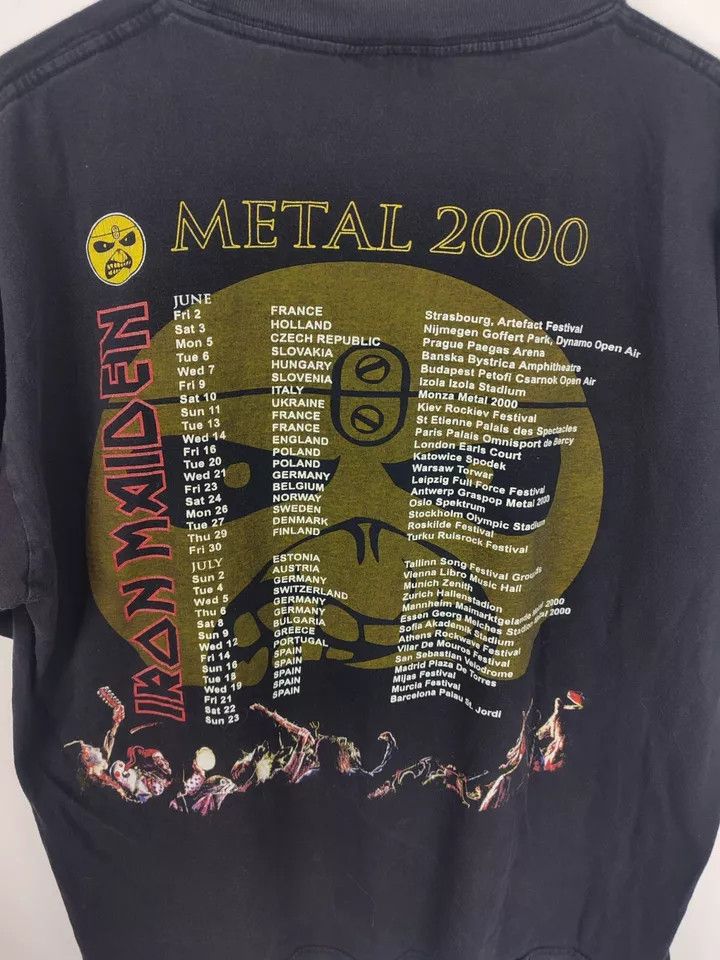 Vintage Iron Maiden t Shirt Bruce Dickinson Official Metal 2000 Size US L / EU 52-54 / 3 - 5 Thumbnail
