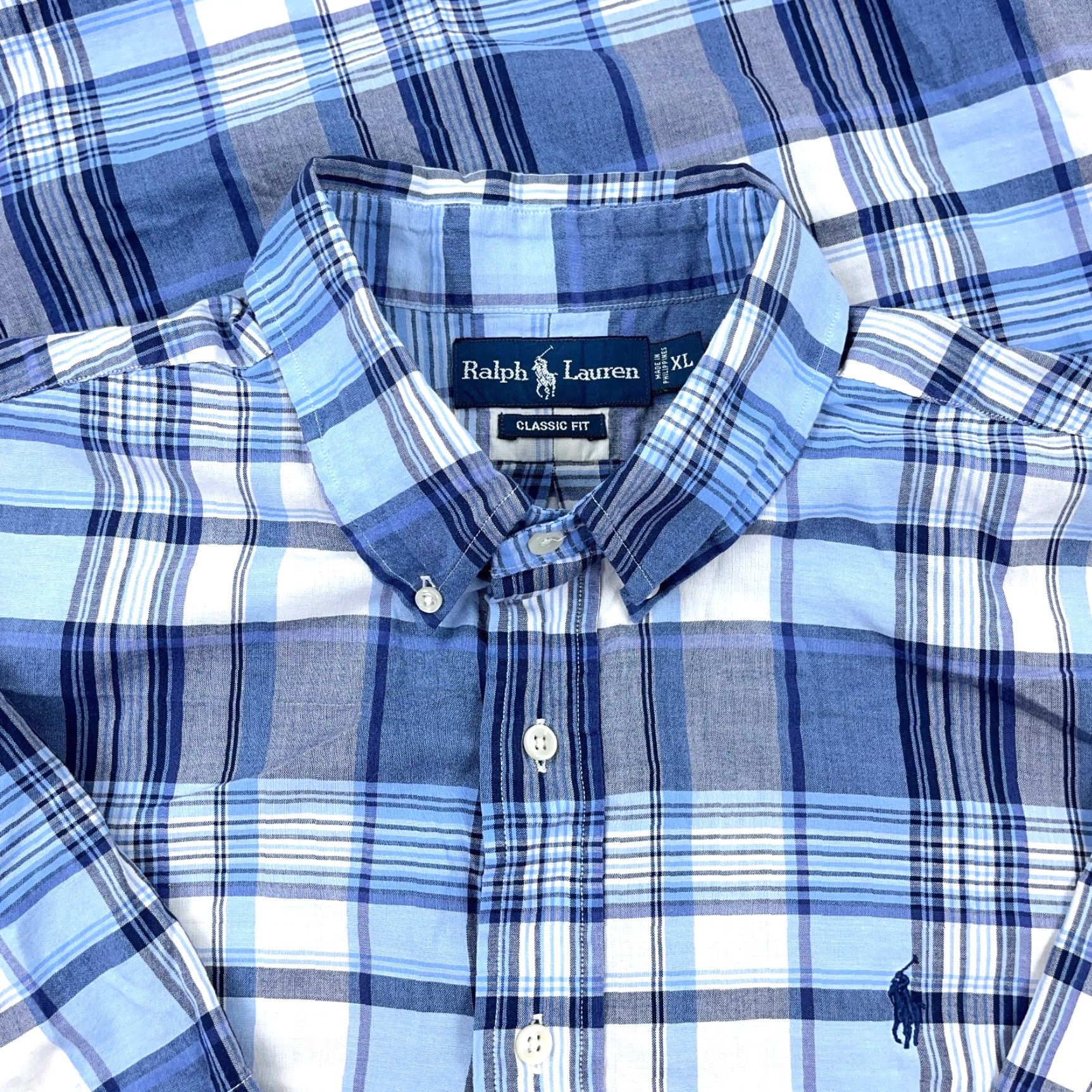 Ralph Lauren Ralph Lauren Shirt Men XL Blue Plaid Button-Up Classic Fit Tartan Cap Colorful Preppy Size US XL / EU 56 / 4 - 2 Thumbnail