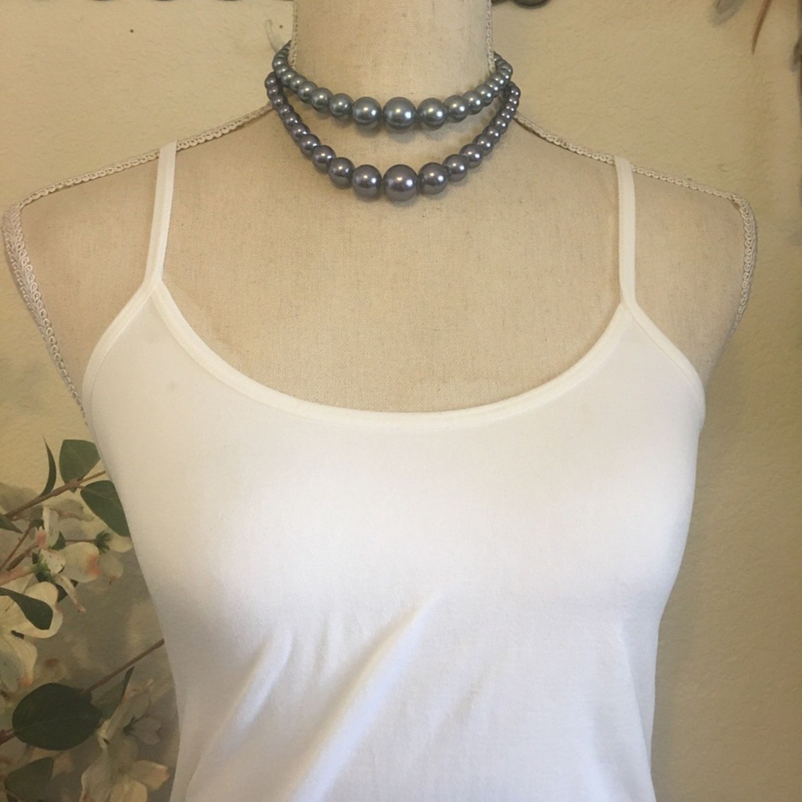 Vintage Vintage double strand two tone bead necklace Size ONE SIZE - 3 Thumbnail