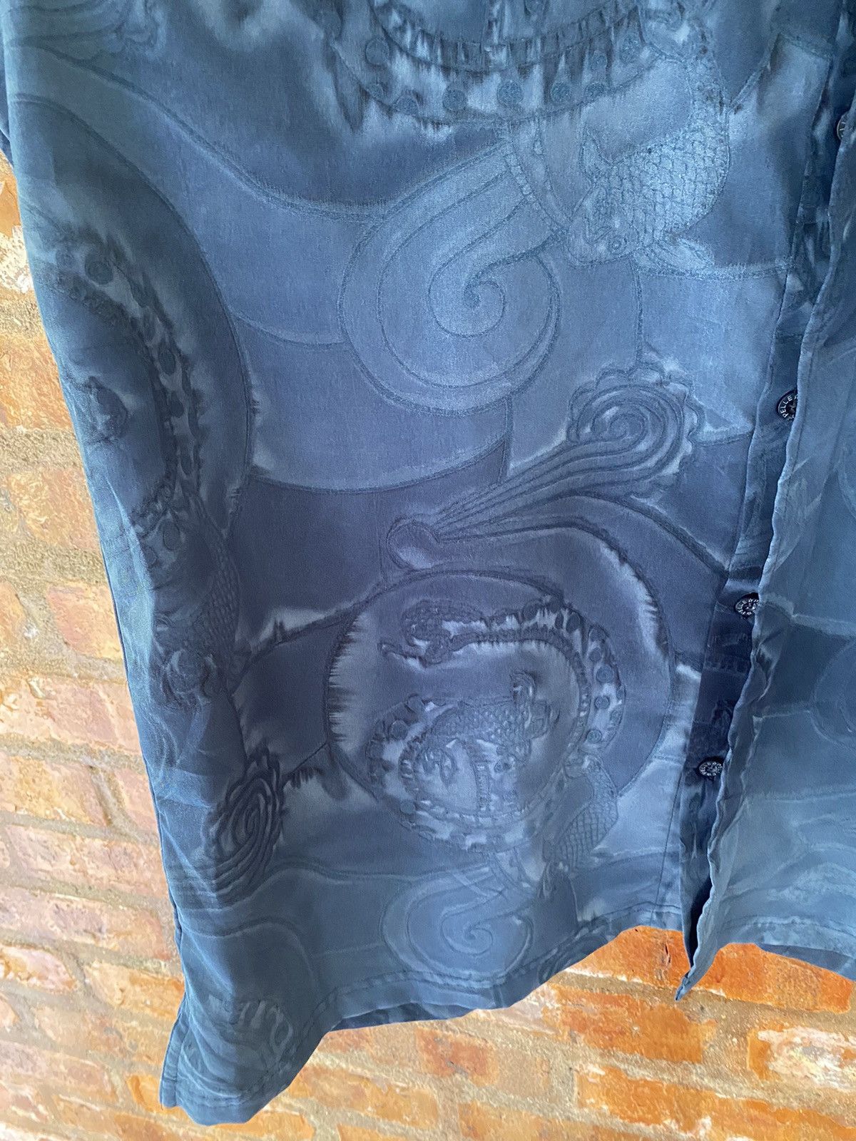 JNCO × Marc Buchanan × Pelle Pelle 1990s Pelle Pelle Koi fish dragons abstract Size US XL / EU 56 / 4 - 9 Thumbnail