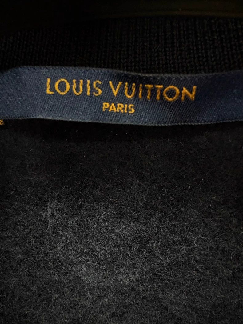 Louis Vuitton Louis Vuitton Dark blue split leather zipper jacket 2501-N Size US L / EU 52-54 / 3 - 4 Thumbnail