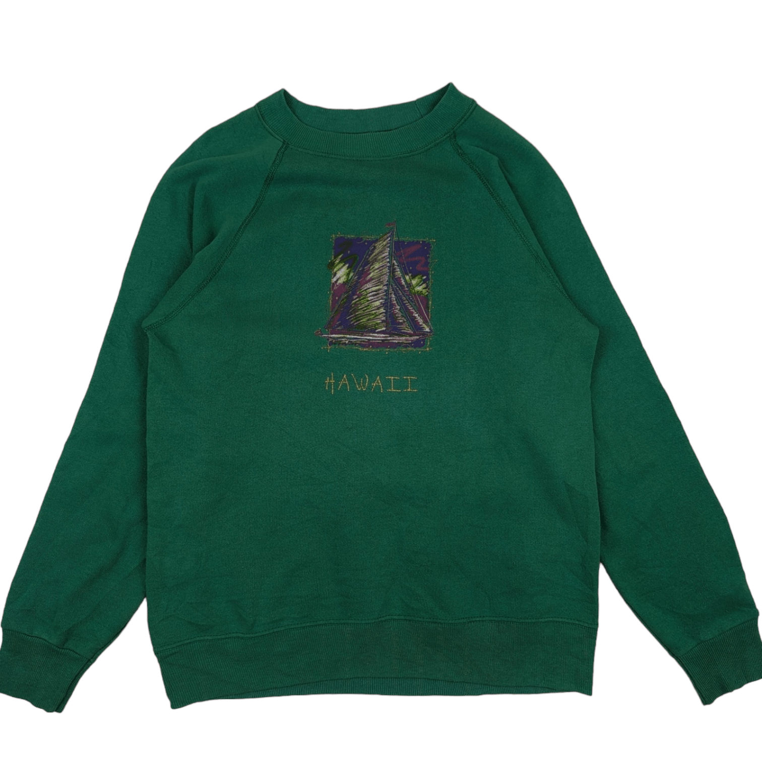 Hanes Vintage HANES Hawaii Made In USA Jumper Sweatshirt Size S / US 4 / IT 40 - 2 Thumbnail